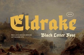 Eldrake Font: Bold, Medieval-Inspired Design for Creative Projects