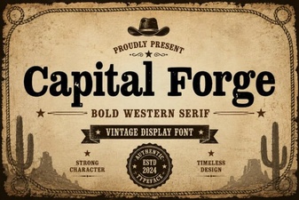 Capital Forge Font: Bold Design & Creative Projects