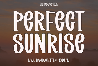 Perfect Sunrise Font: Creative Design Inspiration